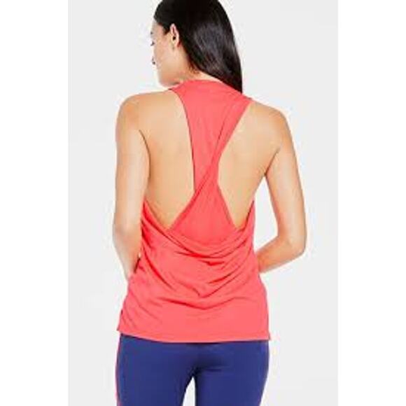 Fabletics Kerry Tank Drape Back Light Coral Medium - Picture 1 of 7